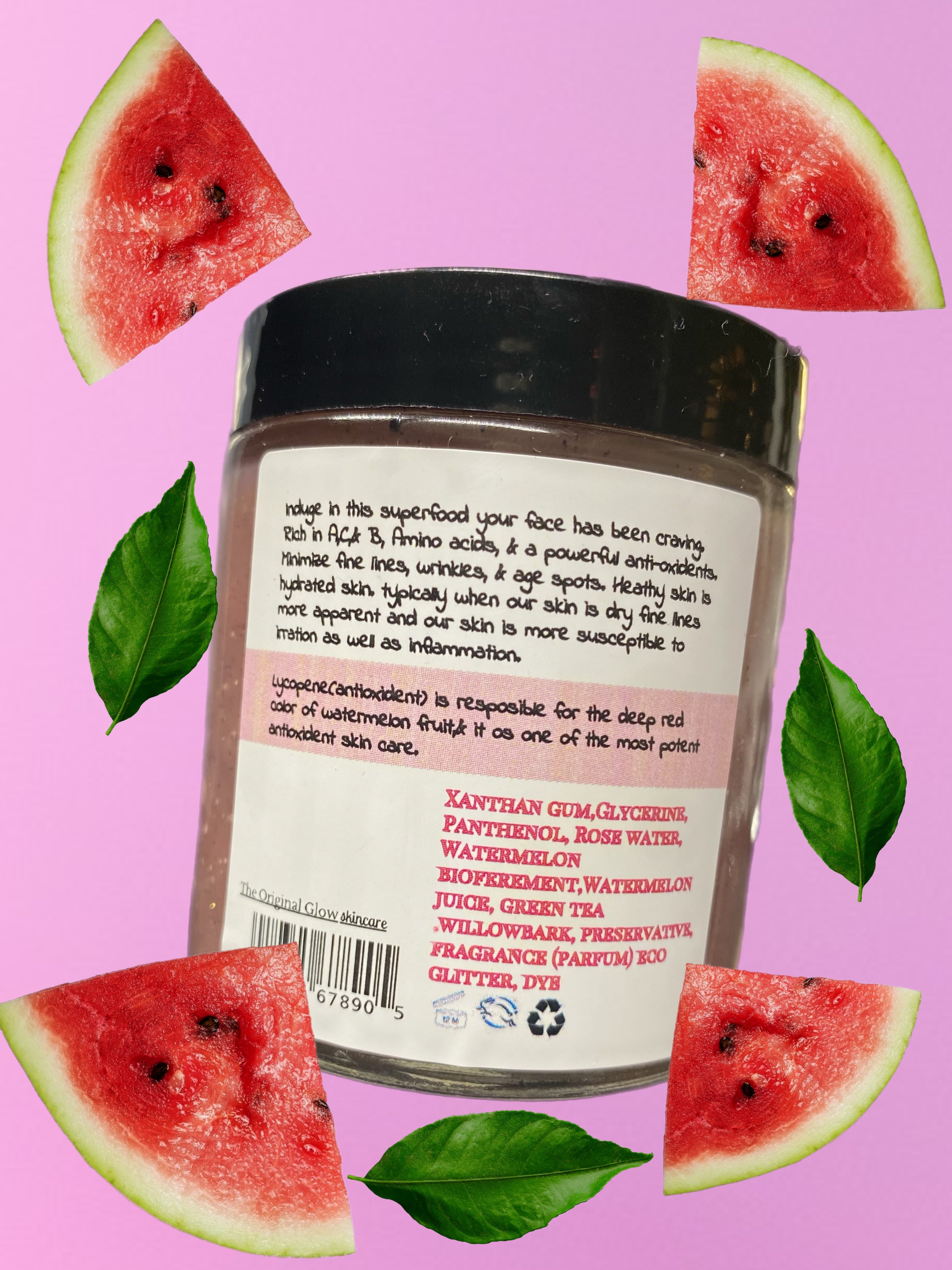 Watermelon Rose face mask