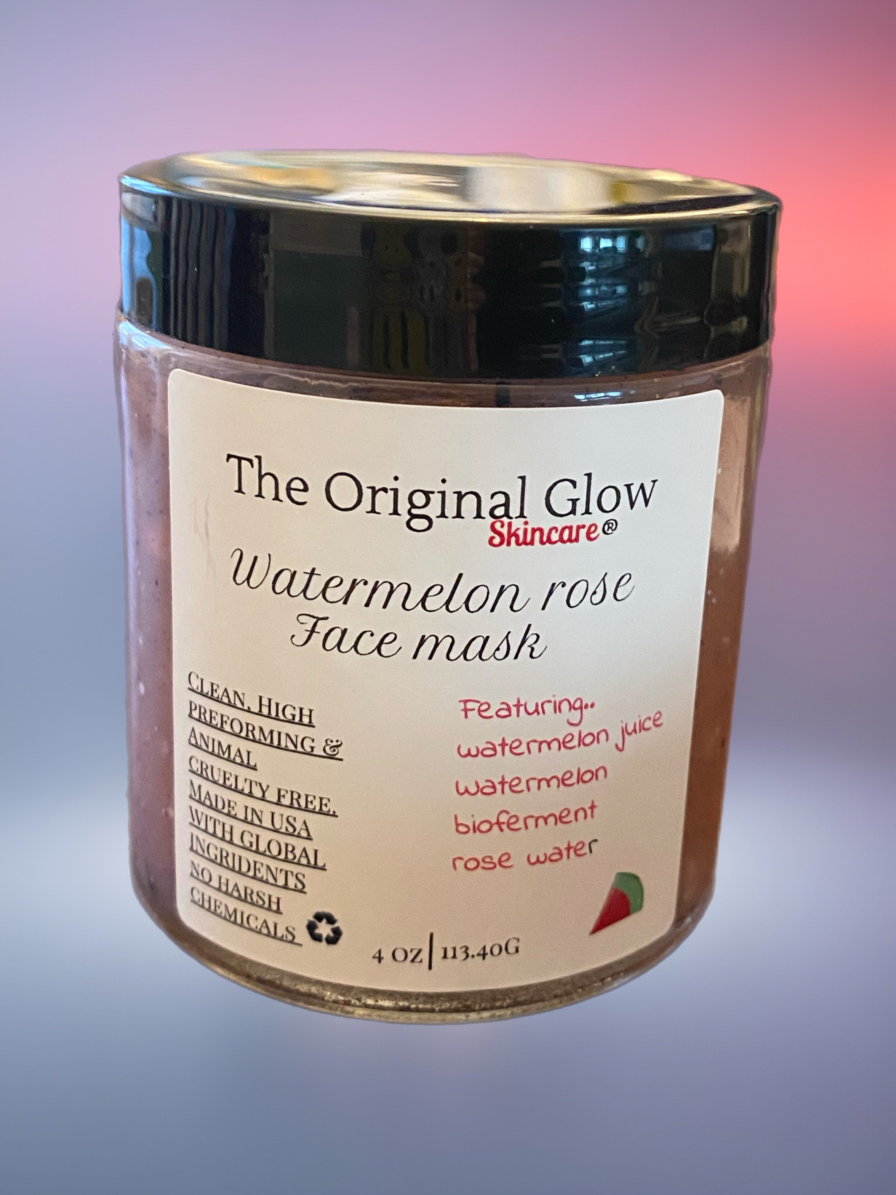 Watermelon Rose face mask