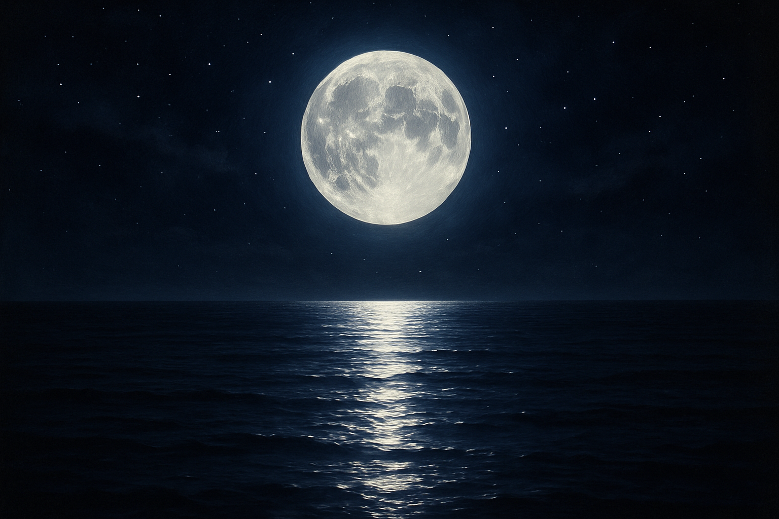 moon over water